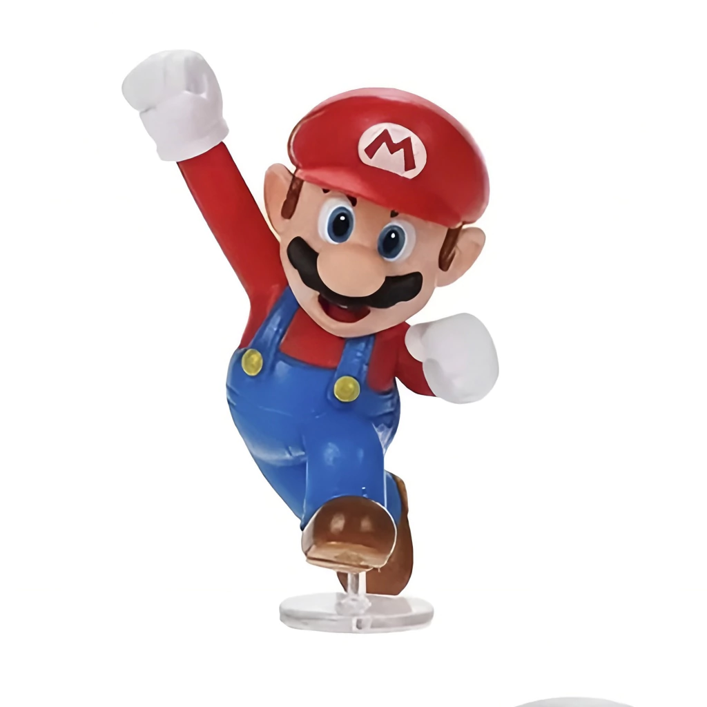 Foto original de figura Mario Bros 2.5 sobre fundo branco — ponto de partida para melhorar fotos de produto com IA
