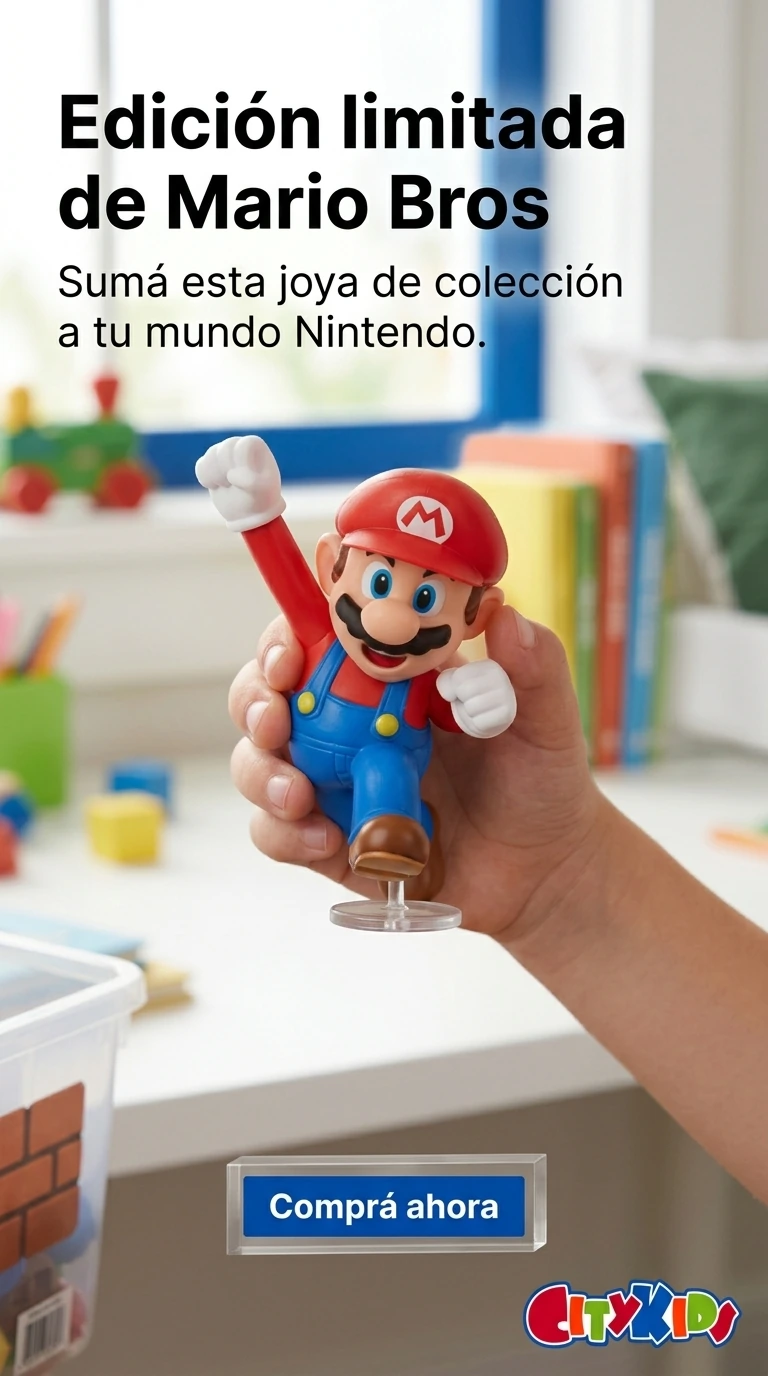 Vertical Mario Bros ad with Buy Now CTA