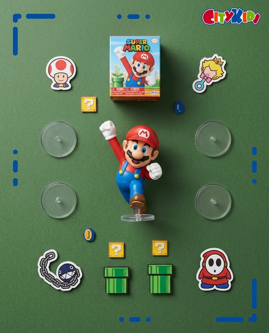 Mario Bros dramatic hero shot in fan's room