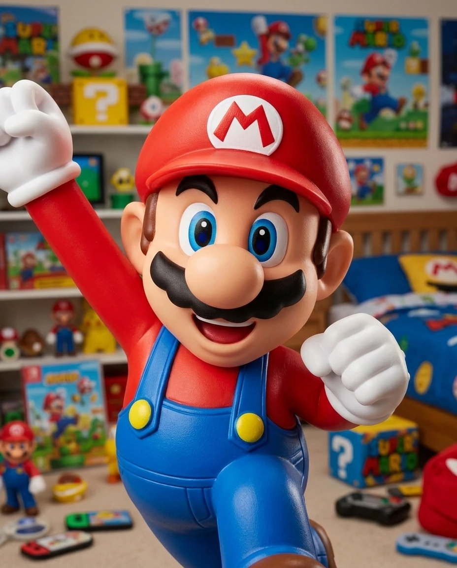 Mario Bros branding board with CityKids identity