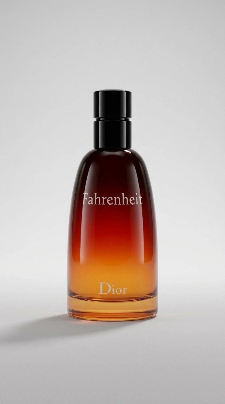 Foto de producto con IA en estilo estudio: perfume sobre fondo neutro, generada a partir de una foto de celular