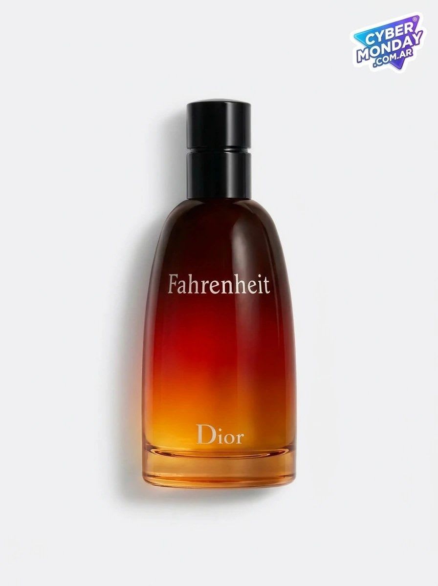 Primera imagen de la ficha de producto para el Cyber Monday 2026: foto de estudio del perfume con el logo del evento arriba a la derecha