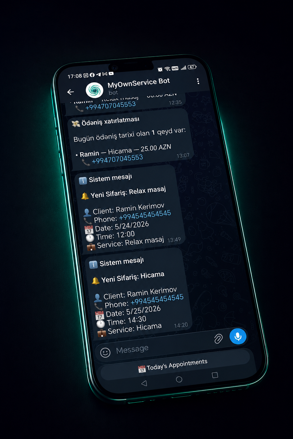 MOS CRM - Telegram Ekosistemi