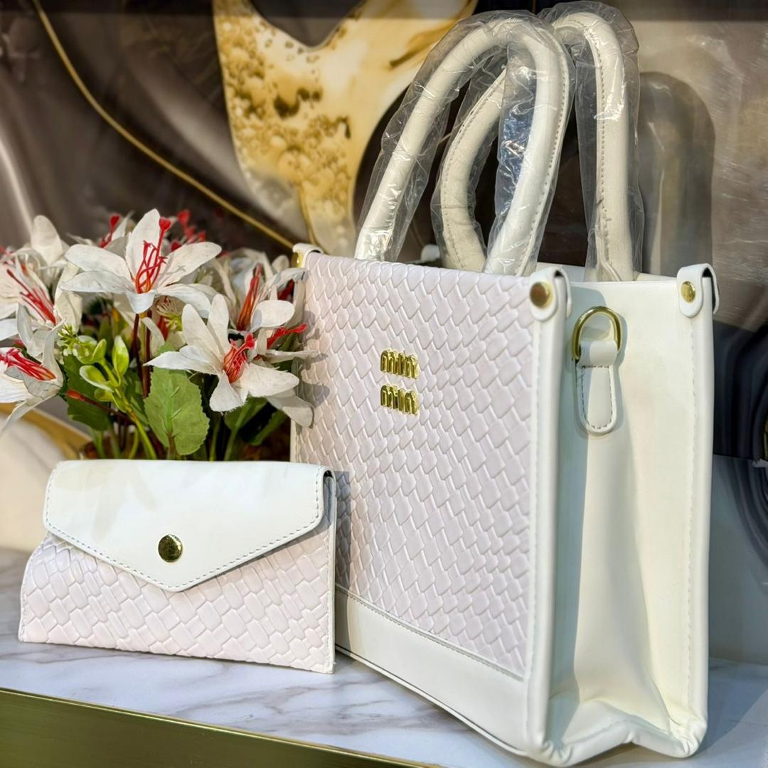 Ensemble Chic "Miu Miu" – Sac à Main & Portefeuille Assorti