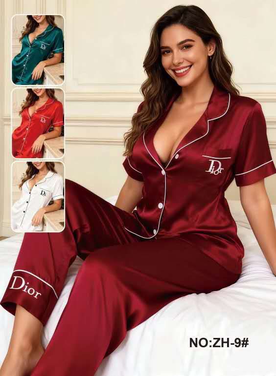Ensemble pyjama femme en satin 2 pièces