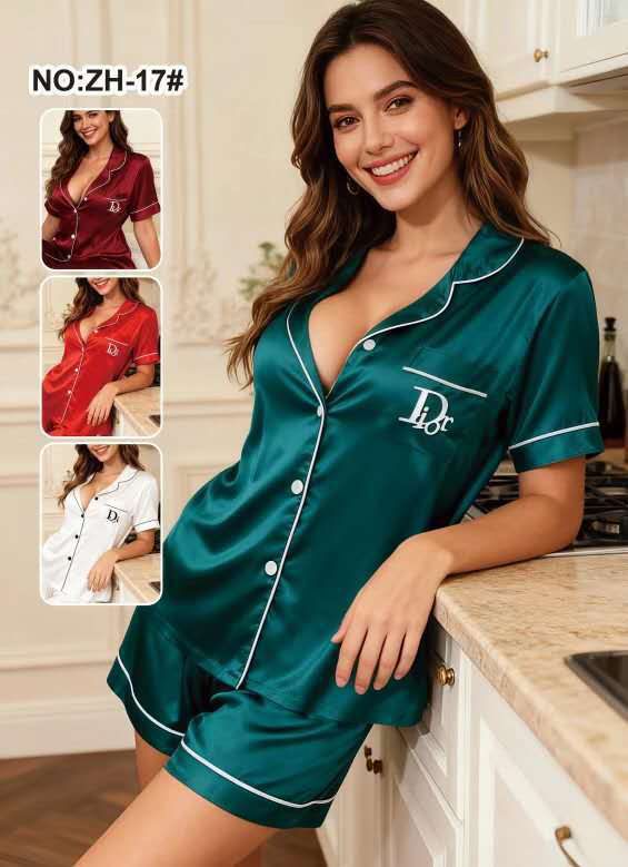 Pyjama Satin Femme – Ensemble Chemise & Short