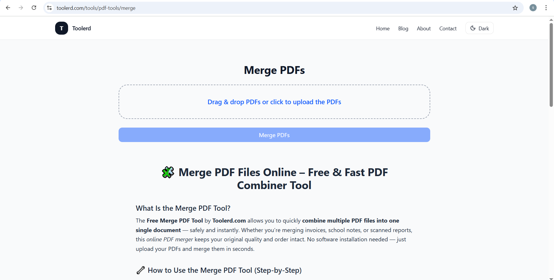 Before merging PDFs