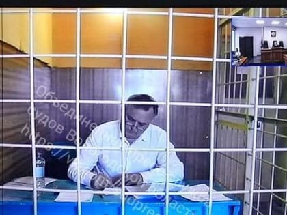Евгений Шулепов участвует в судебном заседании по видеосвязи