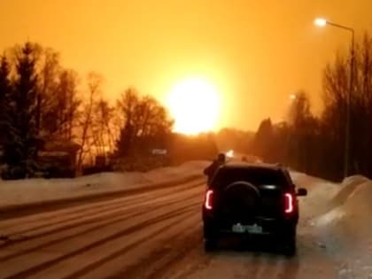 В соседней области после взрыва загорелся газопровод