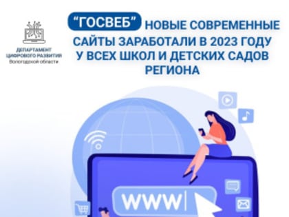 «Госвеб»: новые современные сайты заработали в 2023 году у всех школ и детских садов региона