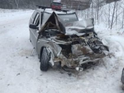 Под Белозерском столкнулись легковушка и лесовоз