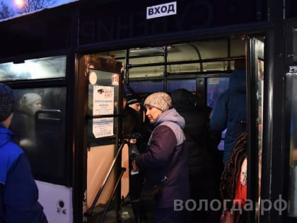 Ночные автобусы запустят в Вологде в Рождество