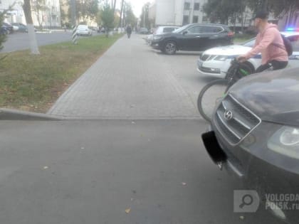 Неумелый 15-летний велосипедист перелетал через руль и устроил ДТП в центре Вологды