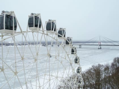 В Череповце колесо обозрения закрыли до мая