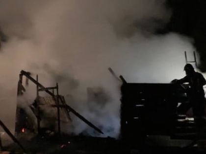 В Вологде ночью горела баня в СНТ