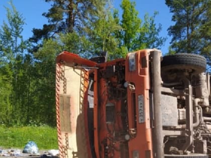 В области перед судом предстал водитель, в пьяном виде опрокинувший мусоровоз