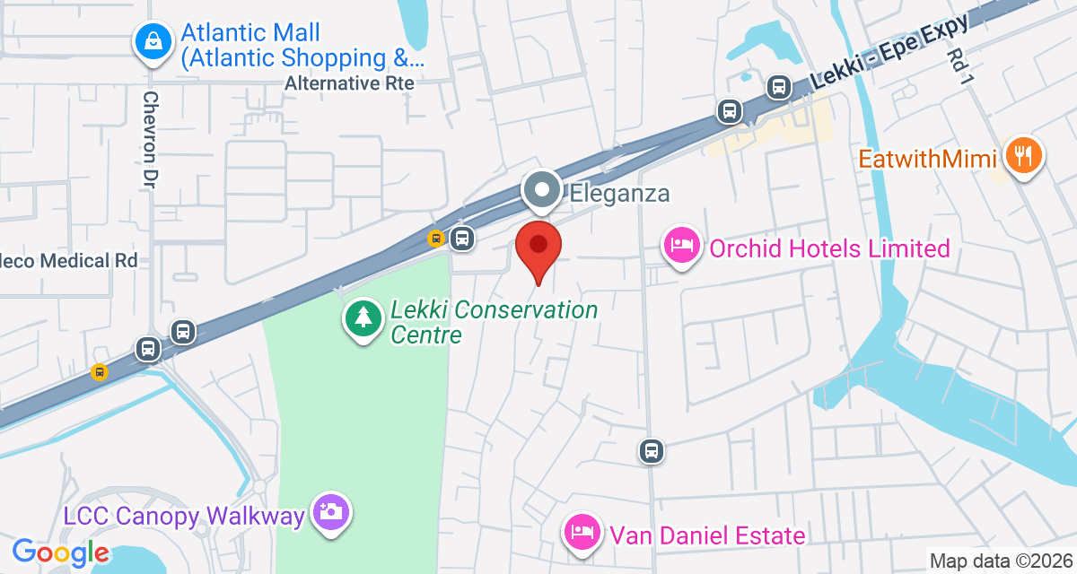 Map of Dmatel Onyx Hotel, Lekki, Ajah