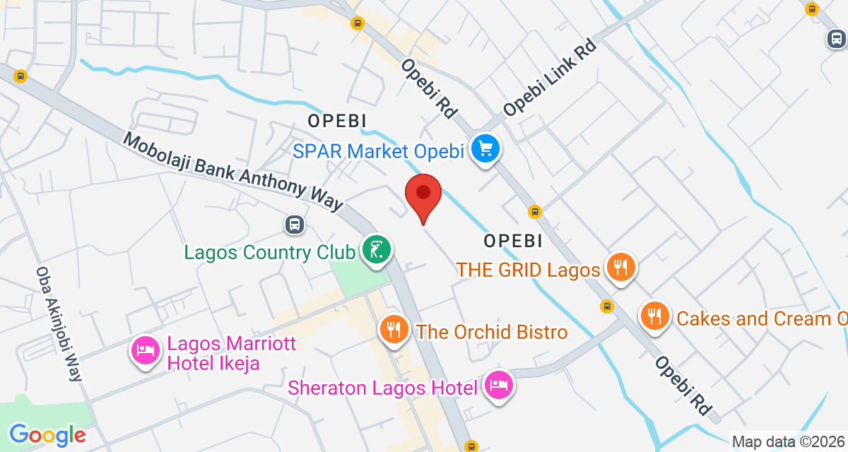 Map of Presken Hotel Kone, Bank Anthony, Ikeja