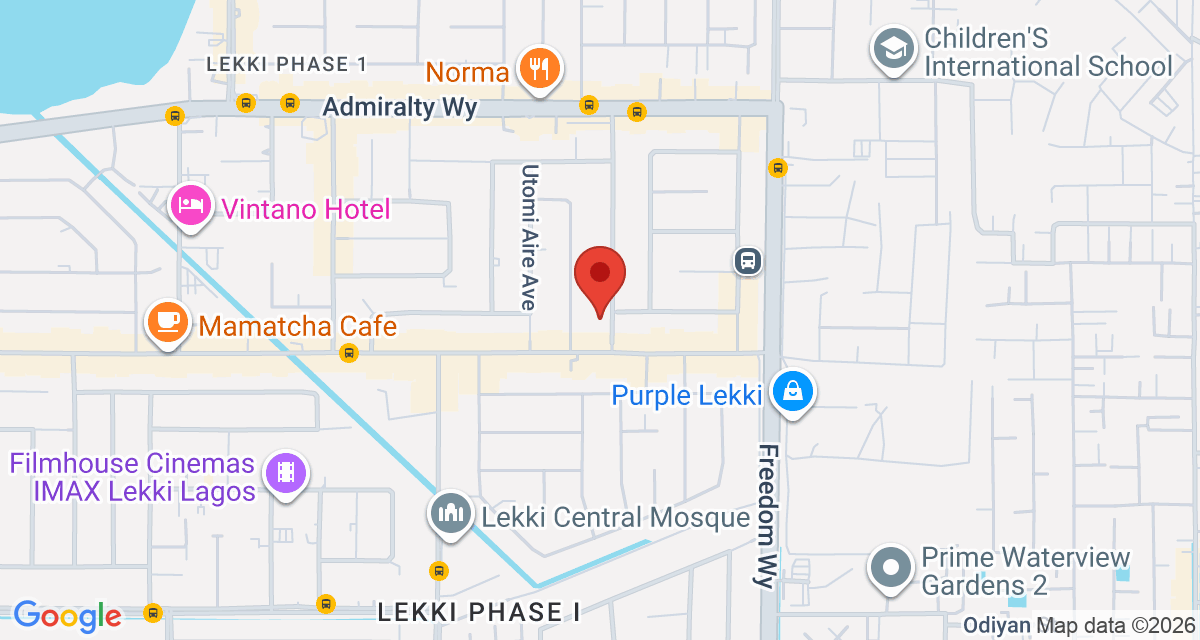 Map of MADONNA HOTEL AND APARTMENT LEKKI
