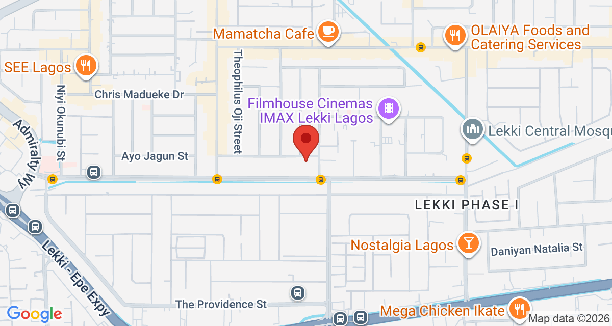 Map of Westwing Hotels and Apartments Lekki