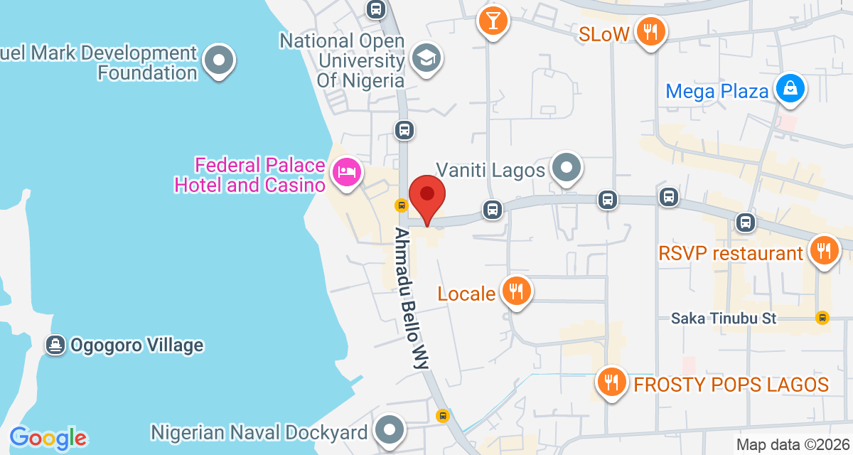 Map of Cumberland Hotel Lagos