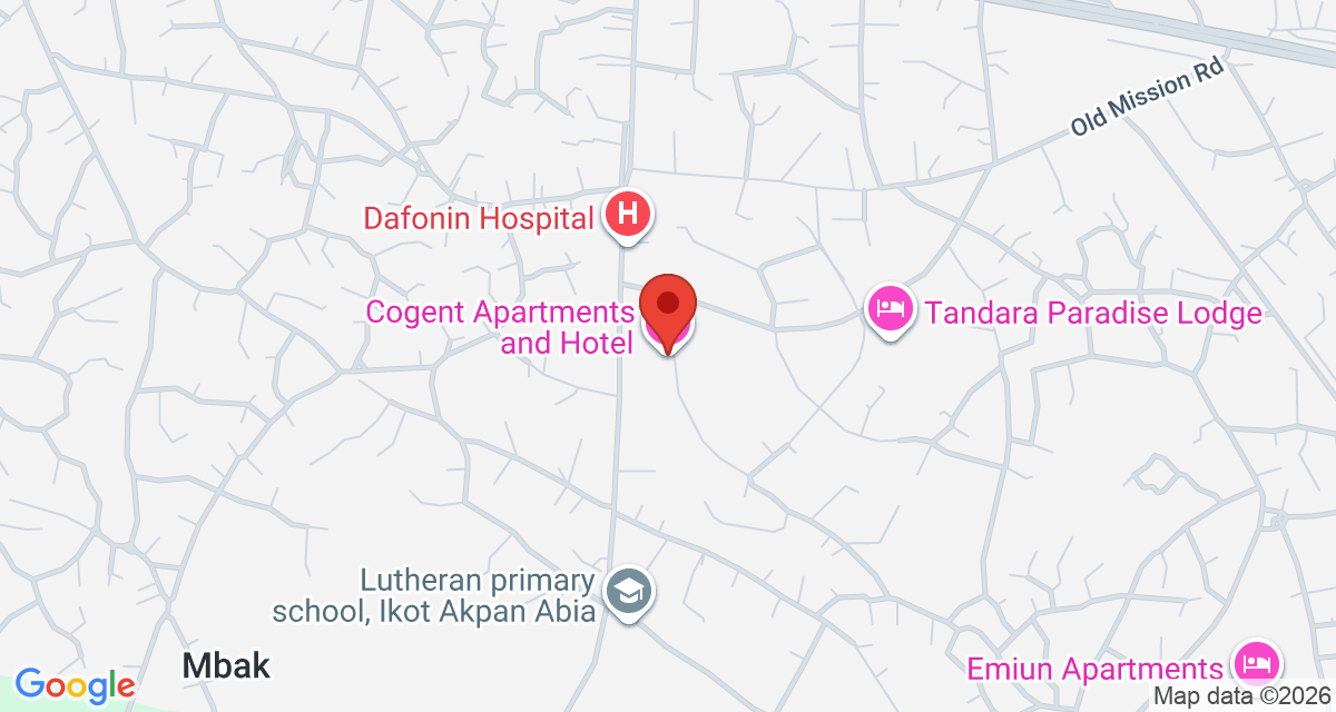 Map of Cogent Apartments and Hotel