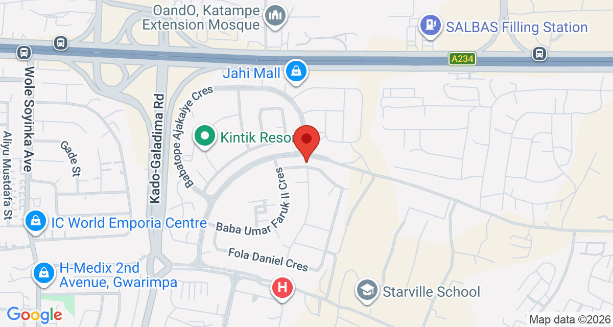 Map of The Cocoon | Shortlet Apartment in Jahi Abuja