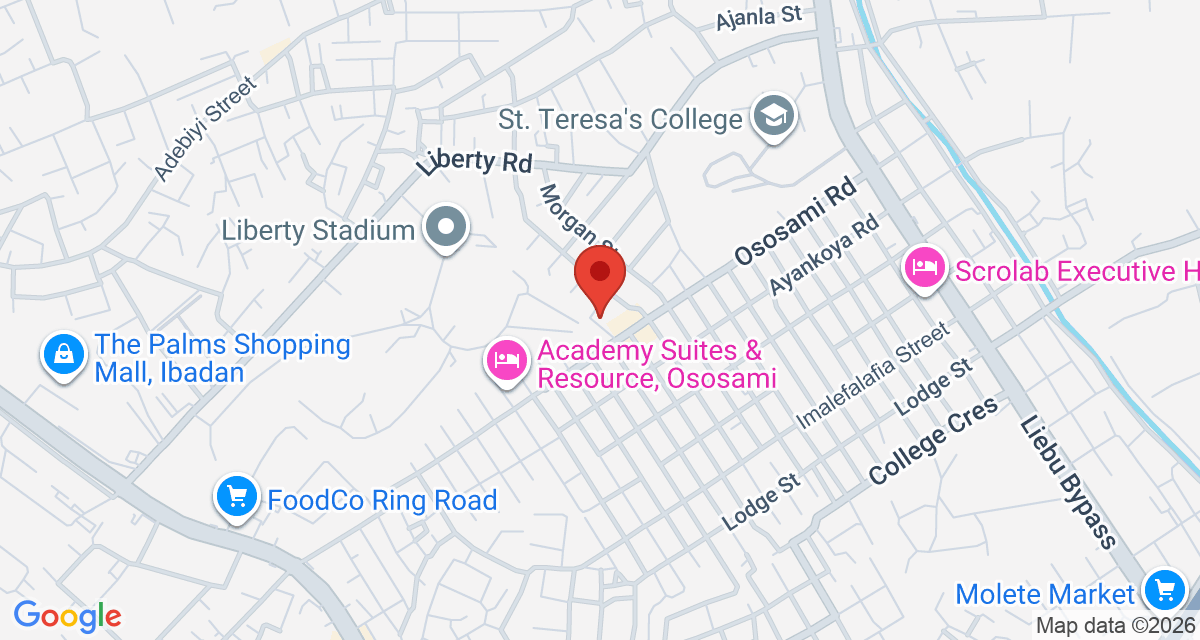 Map of Joybam Hotel and Events Center Ososami