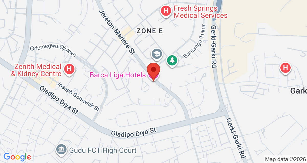 Map of Barca Liga Hotels