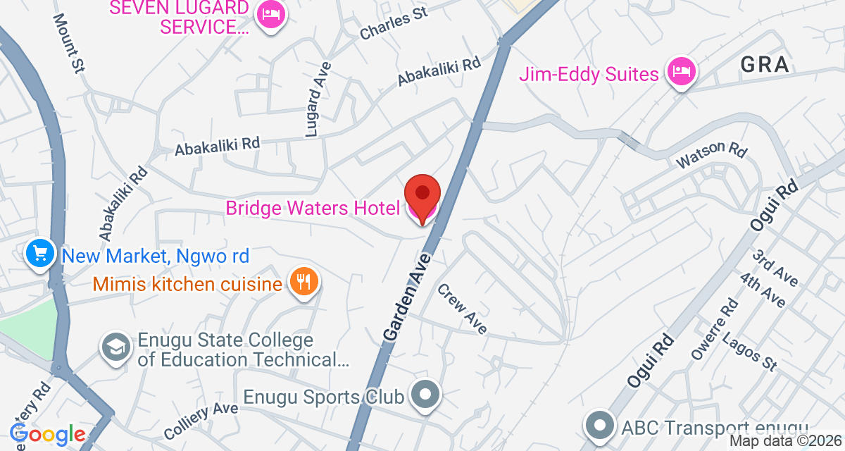 Map of Bridge Waters Hotel