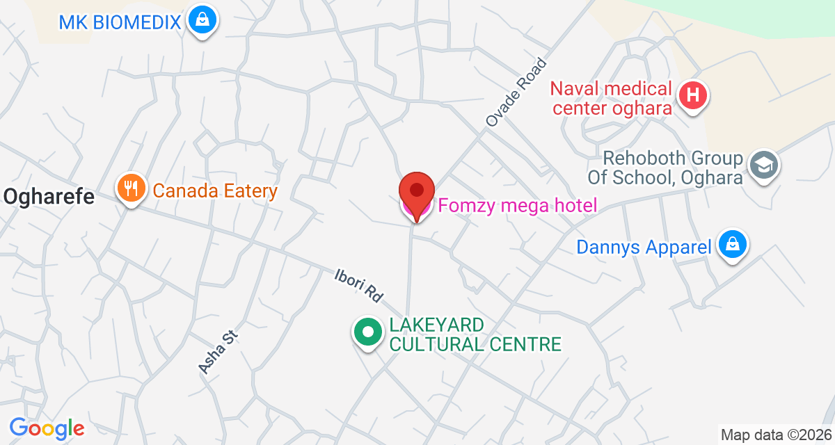 Map of Fomzy mega hotel