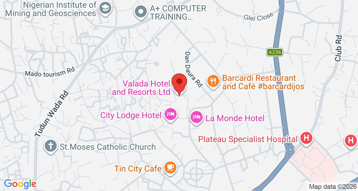 Map of Valada Hotel and Resorts Ltd.