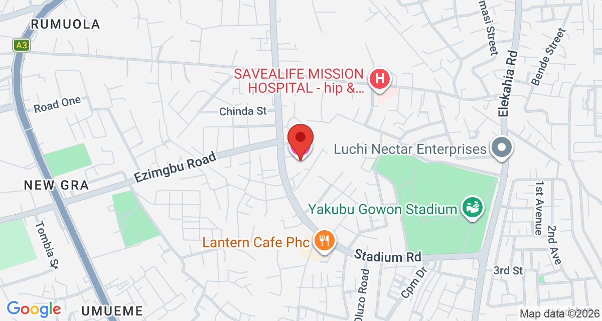 Map of Dmatel Gold Hotel, Rumumasi, Port Harcourt