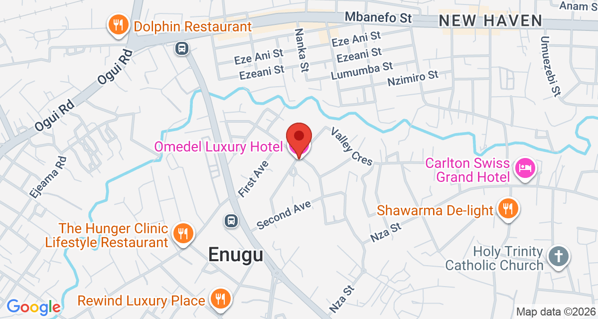 Map of Omedel Luxury Hotel