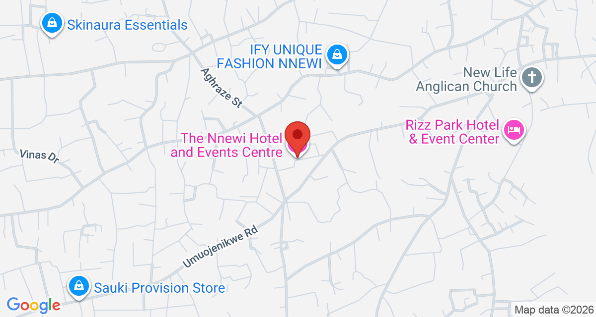 Map of The Nnewi Hotel and Events Centre