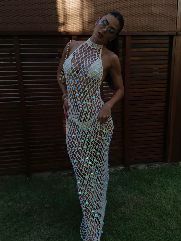 Vestido Malla Sirena