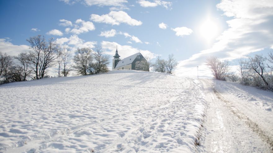 Höflein, Maria Kirchbüchl im Schnee