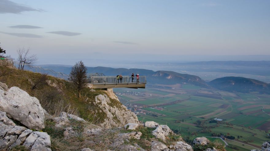 Skywalk auf der Hohen Wand am Abend