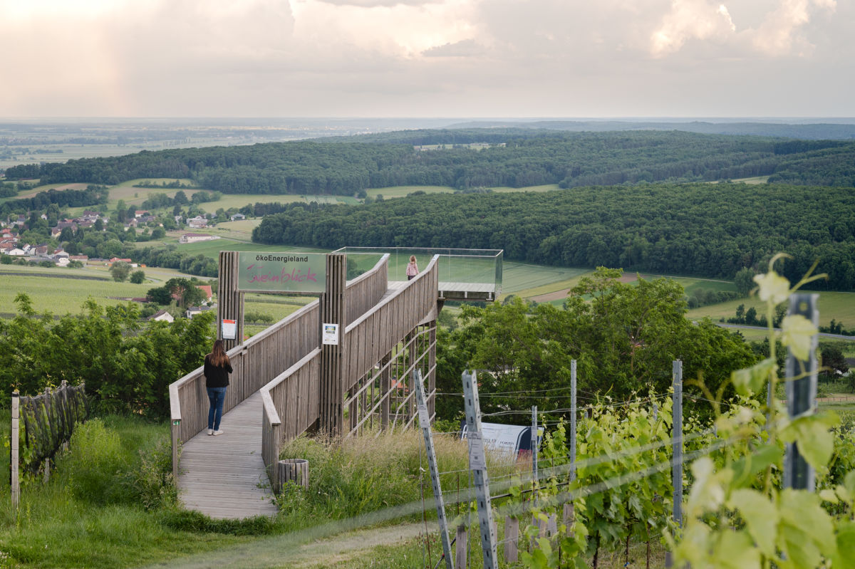 Aussichtsplattform Weinblick im Südburgenland bei Eisenberg an der Pinka