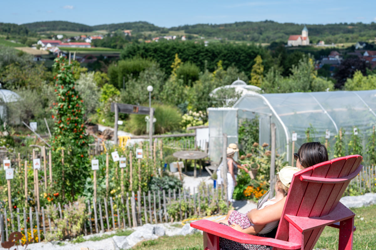 Kittenberger Erlebnisgärten, Blick über den Bauerngarten
