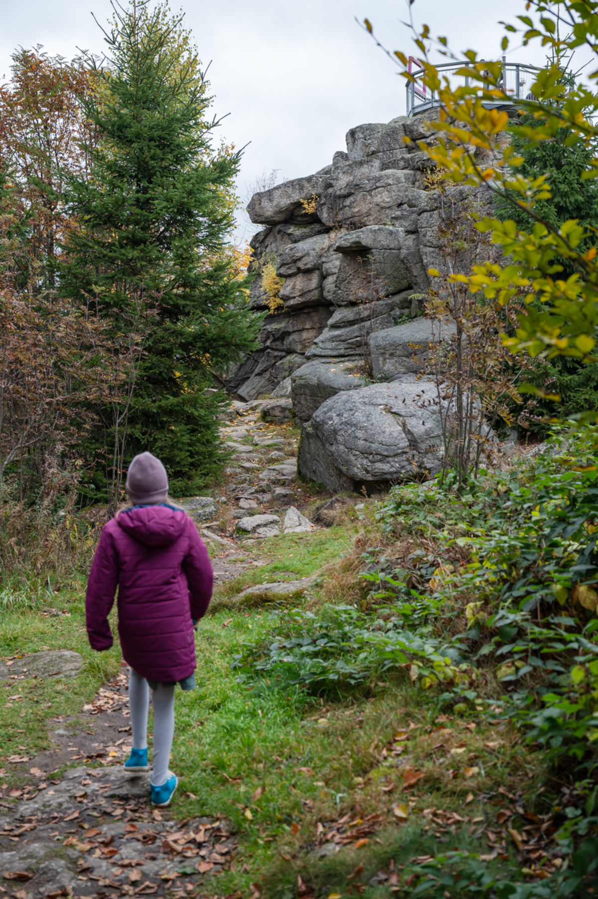 Weg zur Aussichtsplattform am Nebelstein