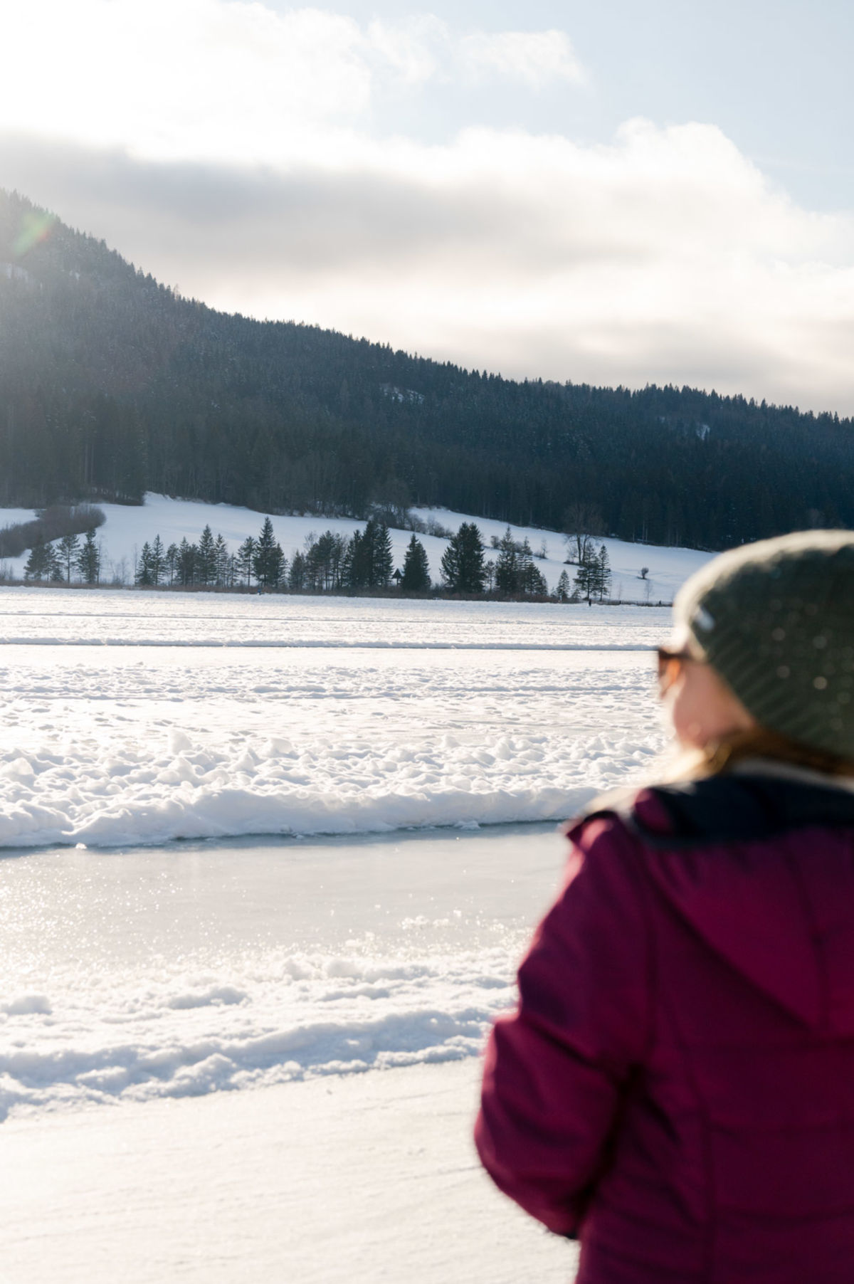 Kind am Weißensee in Kärnten