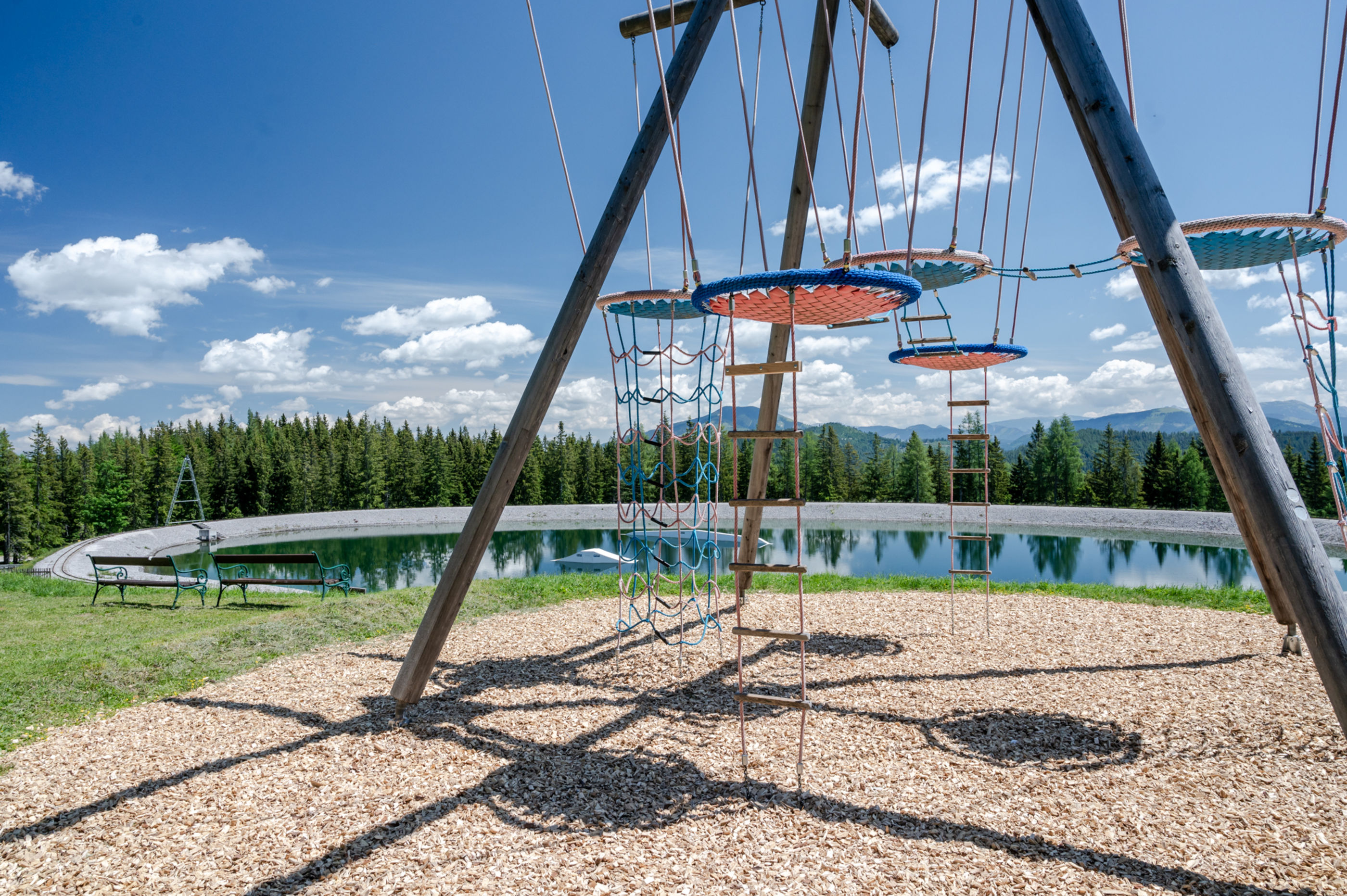 Spielplatz am Biberwasser auf der Bürgeralpe Mariazell