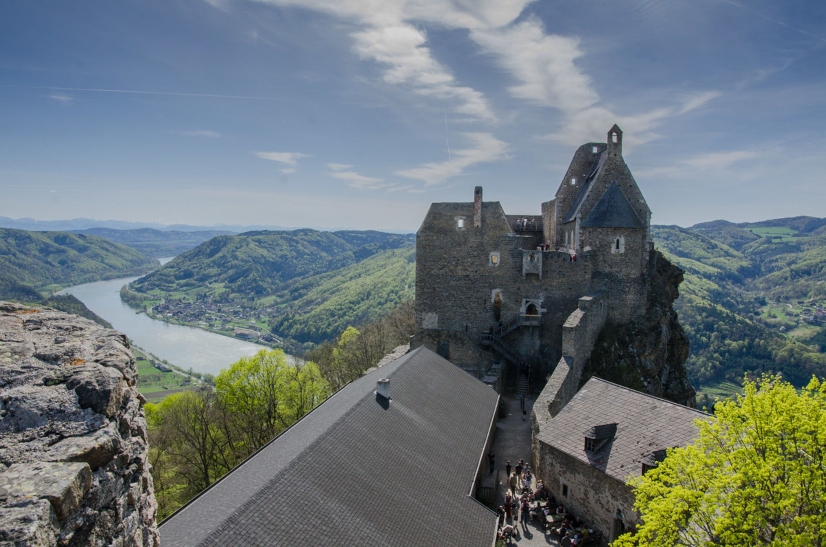 Burgruine Aggstein, Ansicht mit Donau, Titelbild