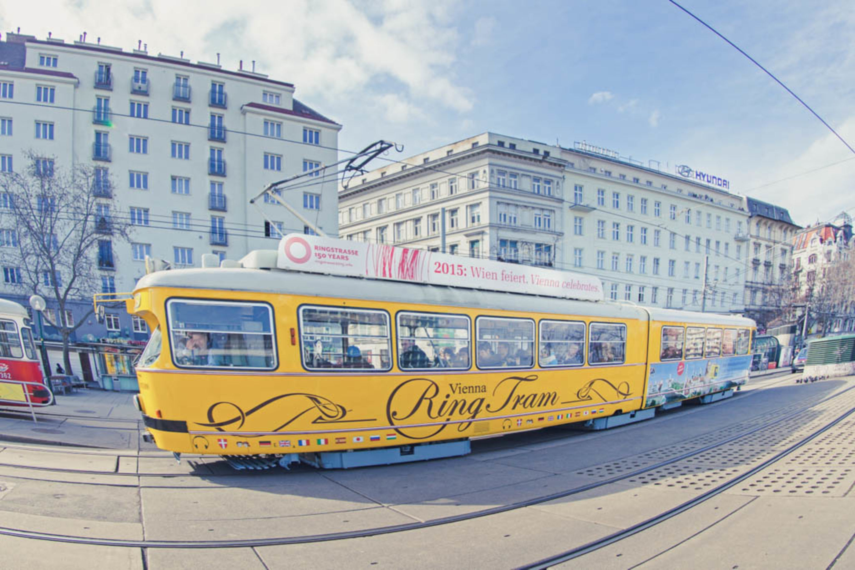 Vienna Ring Tram am Schwedenplatz Wien