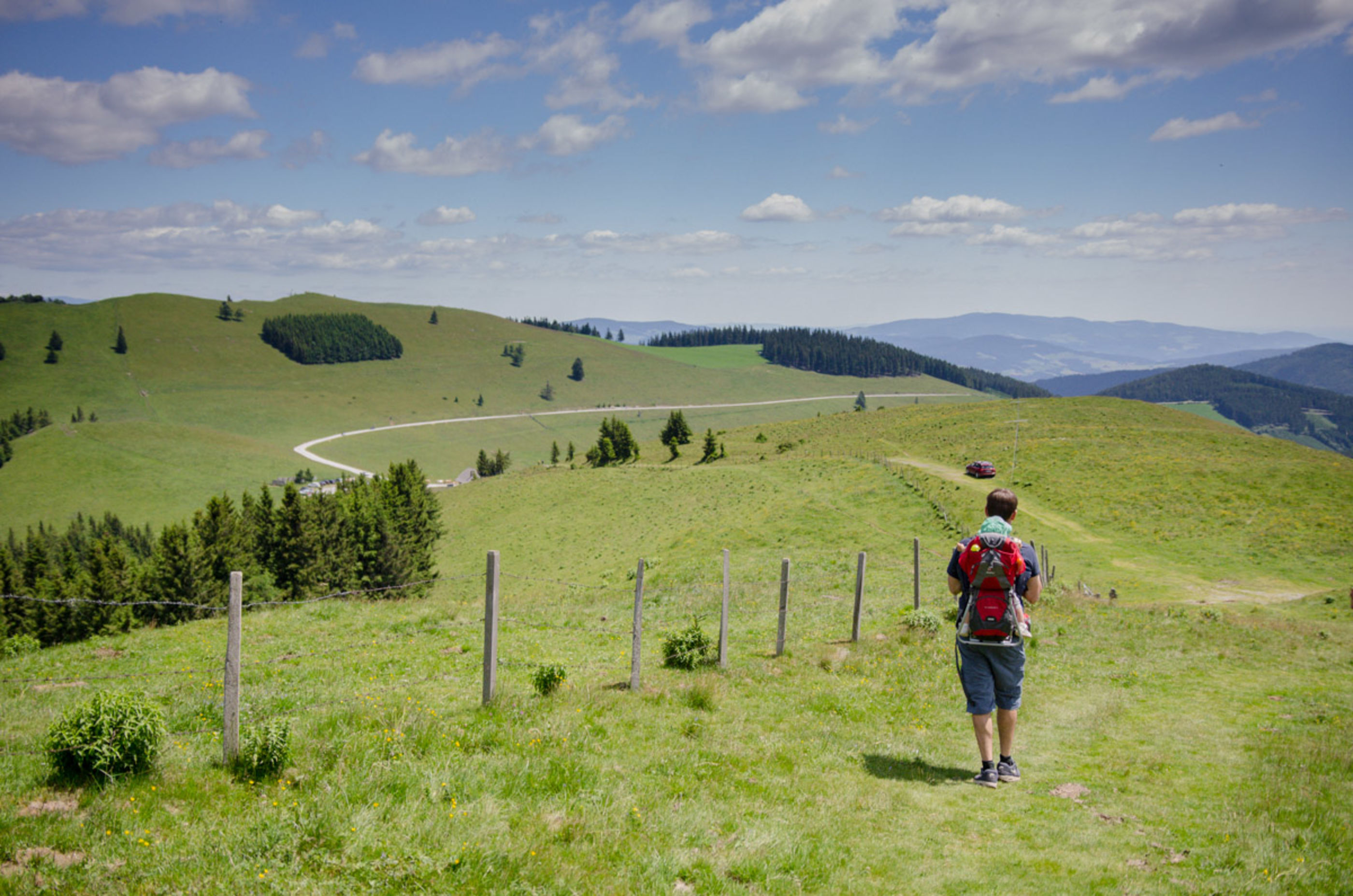 Wanderung mit Kleinkind am Plankogel auf der Sommeralm