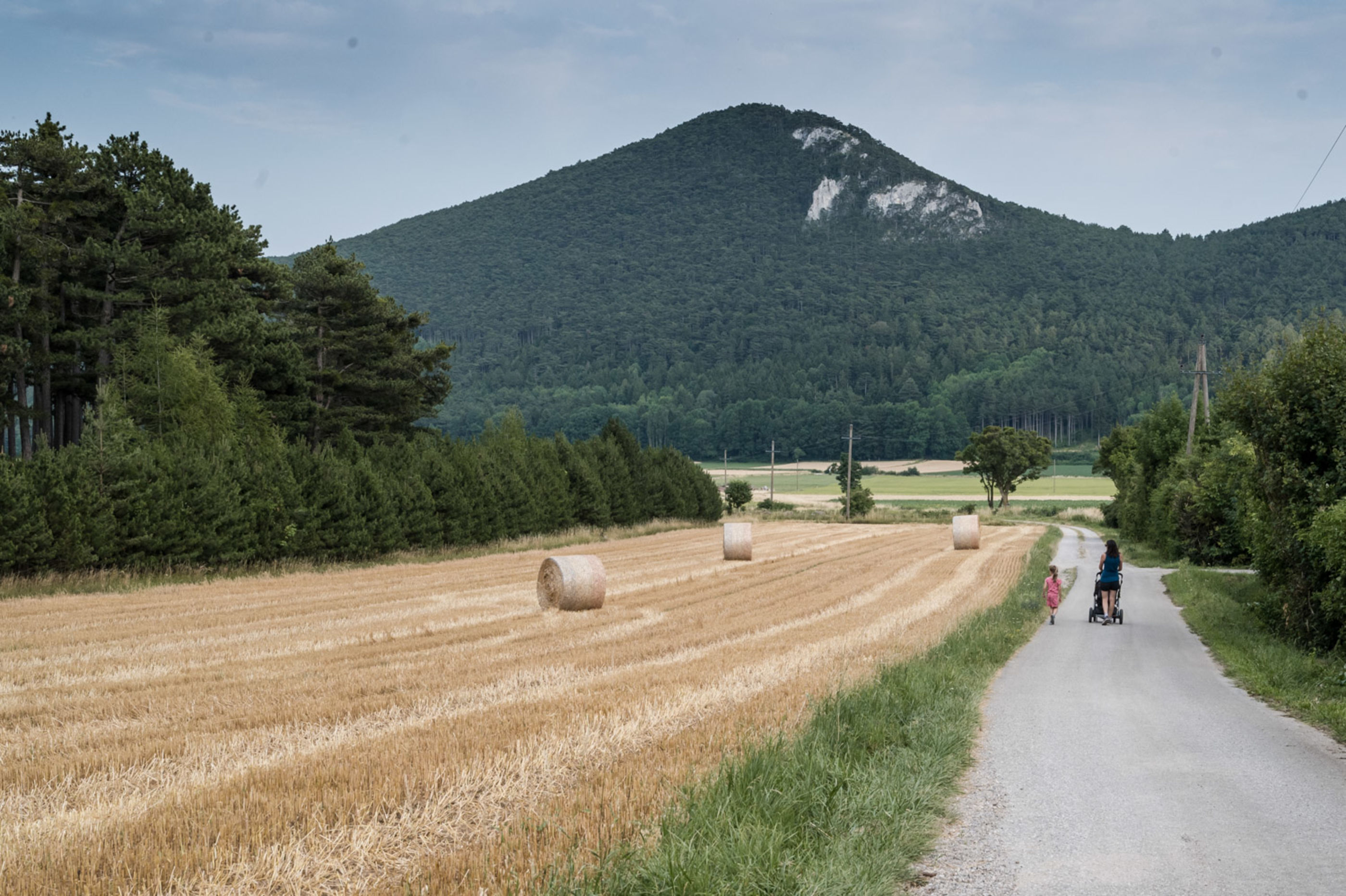 Spaziergang mit Kinderwagen in der Neuen Welt, Zweiersdorf