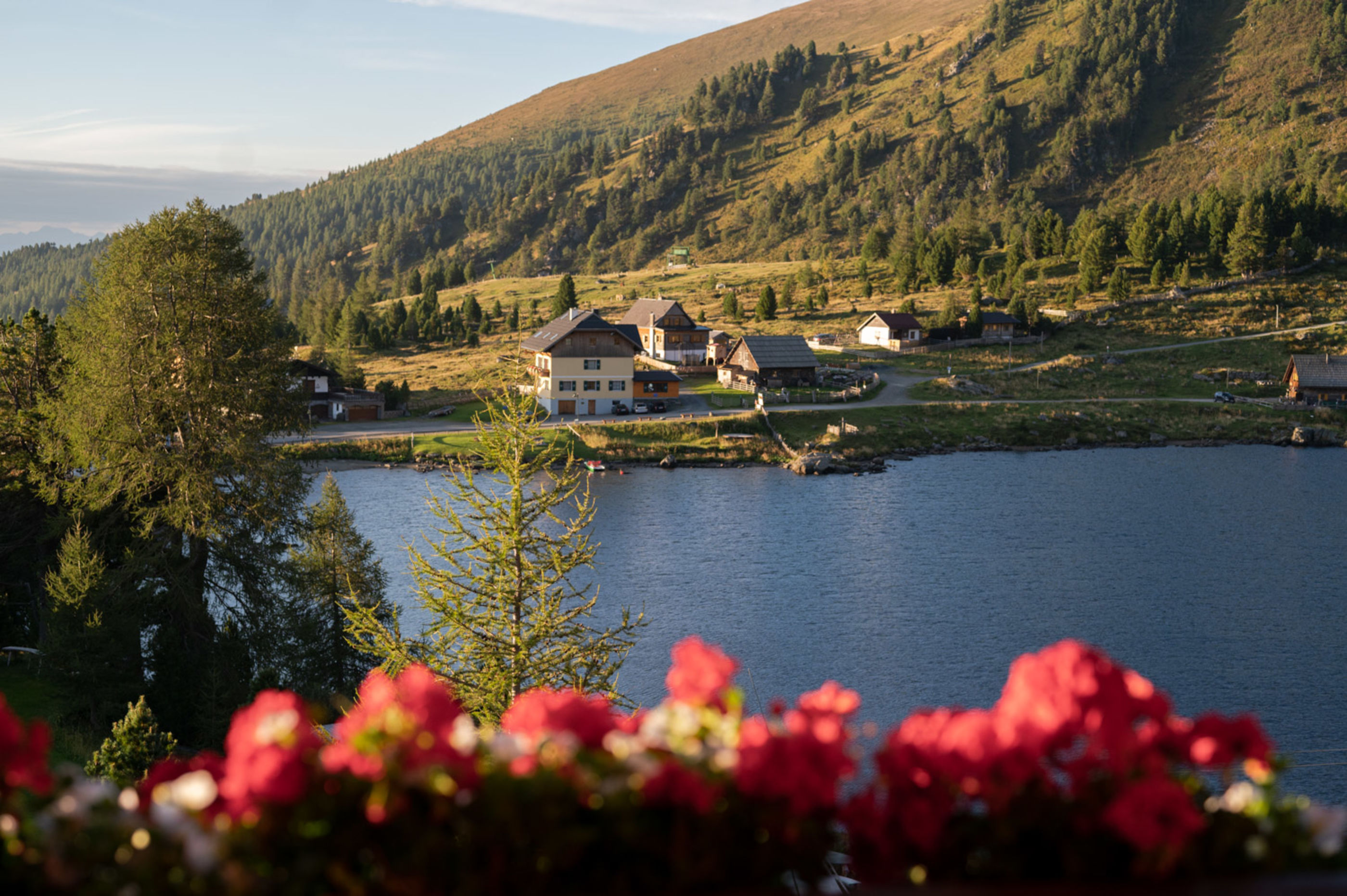 Blick vom Hotelzimmer im Heidi Hotel