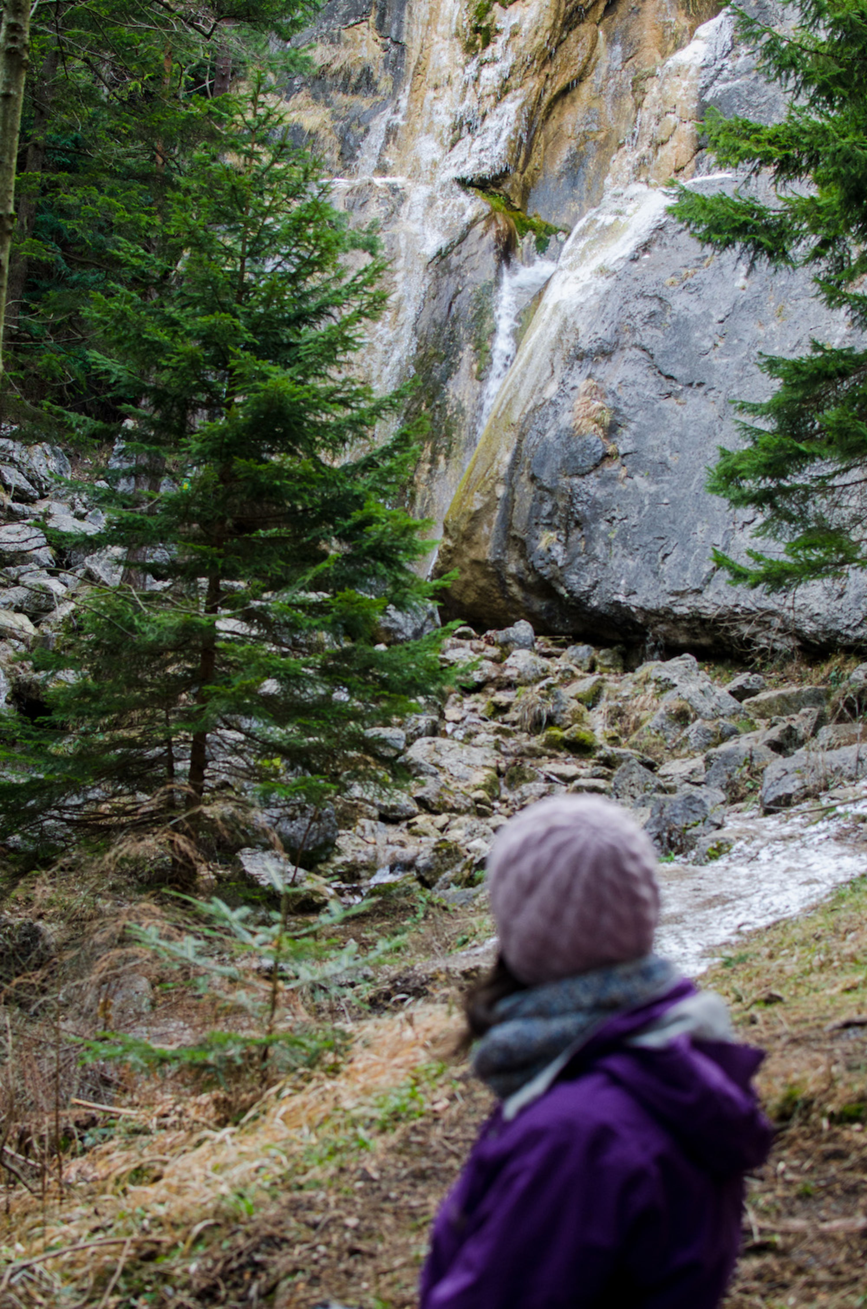 Sebastianwasserfall im Winter