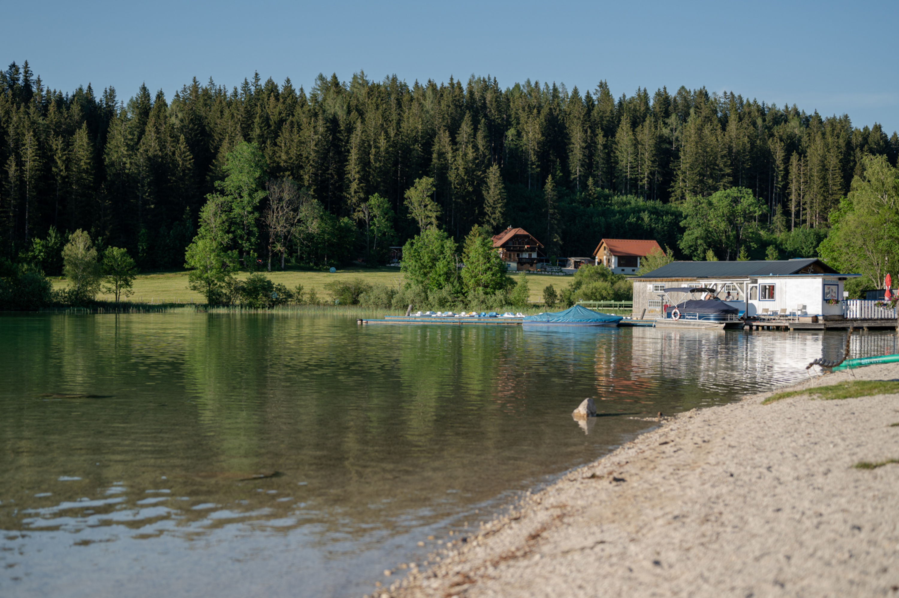 Bootsverleih und Strand am Erlaufsee